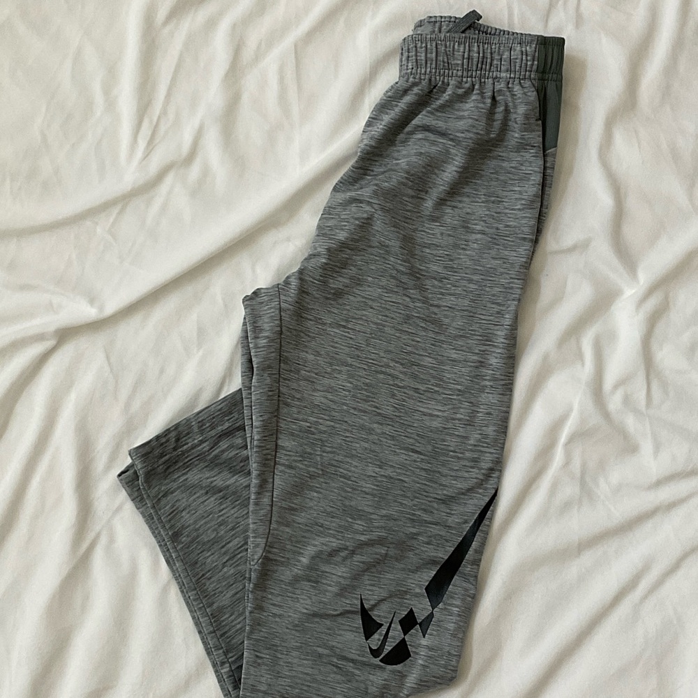 Nike Gray Sweatpants with Black Logo